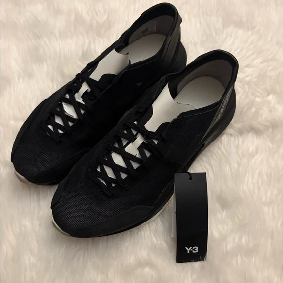 Black Designer Men's Sneakers - Picture 2 of 6